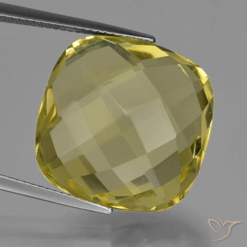 25.97ct 자연스러운 파인애플 옐로우 석영, 방석, VVS