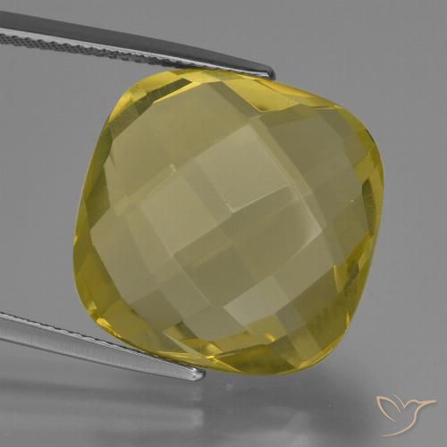 28.15ct 자연스러운 연노랑 석영, 방석, VVS-VS