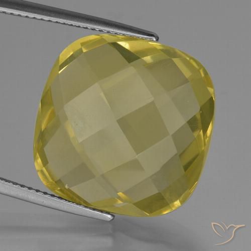 26.79ct 자연스러운 파인애플 옐로우 석영, 방석, VVS-VS