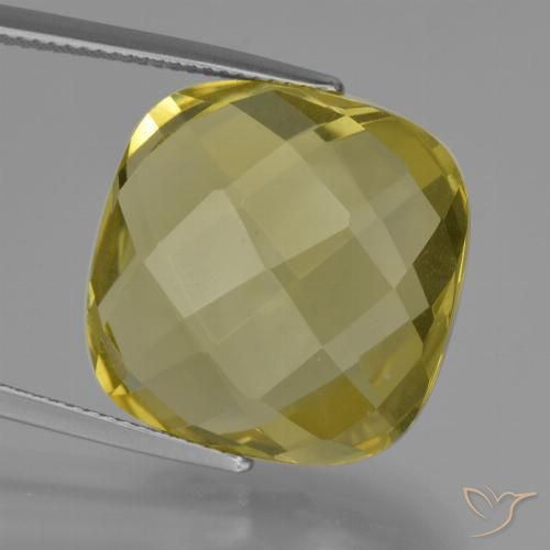 26.16ct 자연스러운 파인애플 옐로우 석영, 방석, VVS