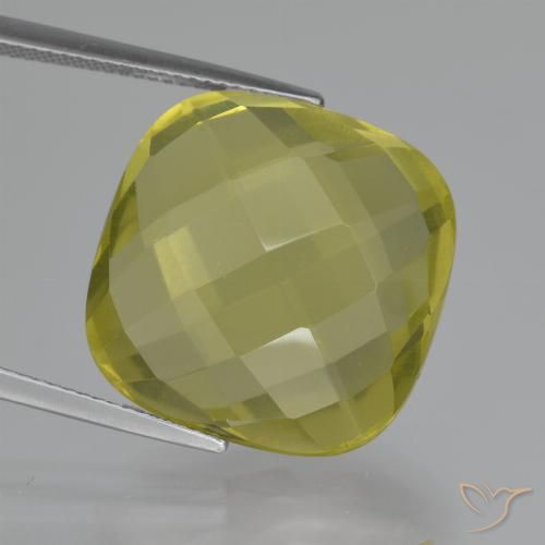 28.86ct 자연스러운 파인애플 옐로우 석영, 방석, VVS-VS