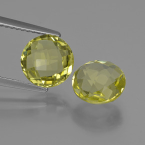 캐럿 천연 레몬 쿼츠 보석, 라운드 컷, 8.21 mm, VVS