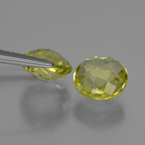 캐럿 천연 레몬 쿼츠 보석, 라운드 컷, 8.21 mm, VVS