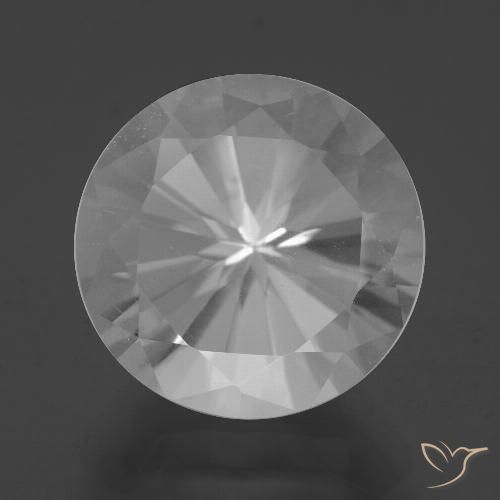 7.59ct 자연스러운 하얀색 석영, 둥근, VVS-VS