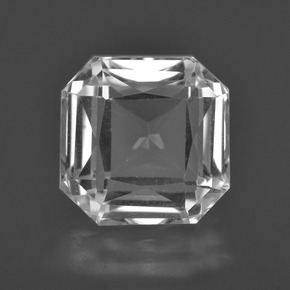 6.78캐럿 천연 클리어 화이트 쿼츠, 에메랄드 컷, 11.3×11.2 mm, VVS