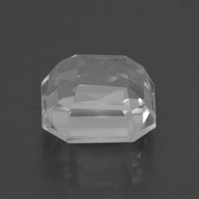 6.78캐럿 천연 클리어 화이트 쿼츠, 에메랄드 컷, 11.3×11.2 mm, VVS
