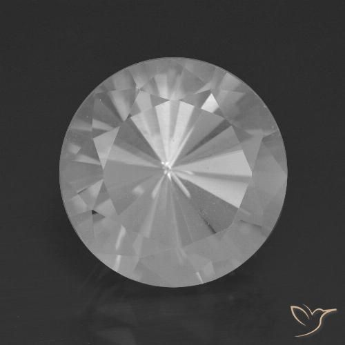 7.50ct 자연스러운 하얀색 석영, 둥근, VVS-VS