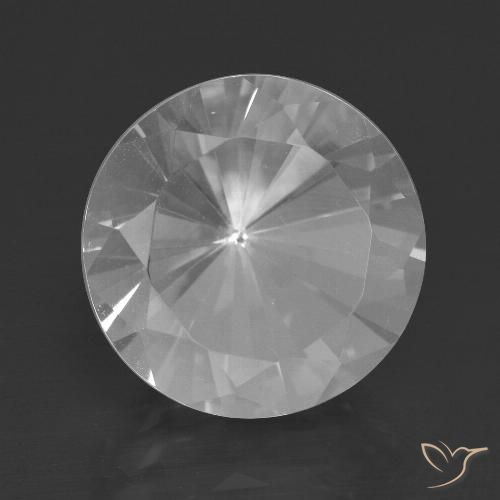 8.90ct 자연스러운 하얀색 석영, 둥근, VVS-VS