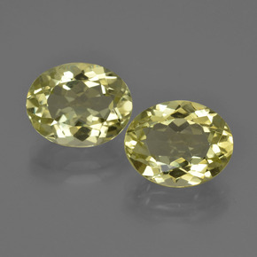 7.11캐럿 천연 레몬 쿼츠 보석, 타원형 컷, 11.1×8.9 mm, VS