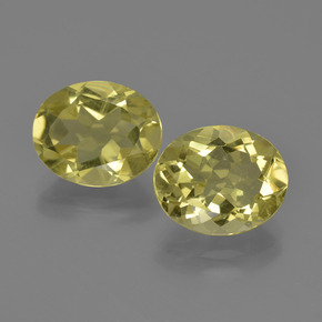 6.20캐럿 천연 레몬 쿼츠 보석, 타원형 컷, 10.8×8.9 mm, VS