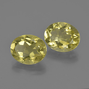 6.20캐럿 천연 레몬 쿼츠 보석, 타원형 컷, 10.8×8.9 mm, VS
