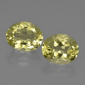 7.36캐럿 천연 레몬 쿼츠 보석, 타원형 컷, 11×9.1 mm, VVS-VS