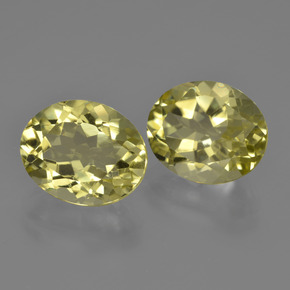 7.36캐럿 천연 레몬 쿼츠 보석, 타원형 컷, 11×9.1 mm, VVS-VS