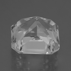 6.46캐럿 천연 화이트 쿼츠, 에메랄드 컷, 11.2×11 mm, VVS-VS