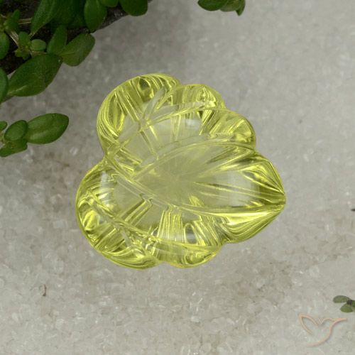 11.48ct 자연스러운 미디엄 옐로우 석영, 팬시한, 투명한