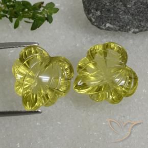 20.42캐럿 천연 Pineapple yellow 석영 보석, 팬시한, 투명한