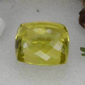 67.62캐럿 천연 레몬 쿼츠, 쿠션 컷, 23.5×22.5 mm, VVS