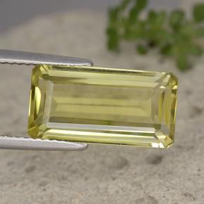5.93캐럿 천연 레몬 쿼츠, 에메랄드 컷, 15.3×8 mm, VVS-VS