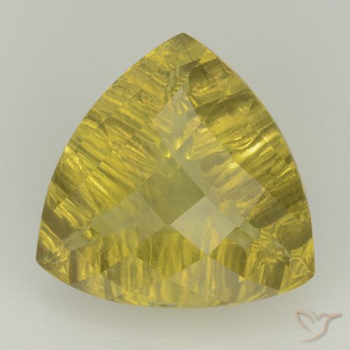 6.11ct 자연스러운 파인애플 옐로우 석영, 일조, 투명한