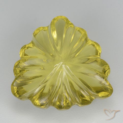 5.70ct 자연스러운 미디엄 라이트 옐로우 석영, 일조, 투명한