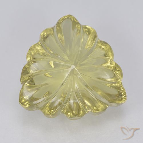 5.65ct 자연스러운 미디엄 라이트 옐로우 석영, 일조, 투명한