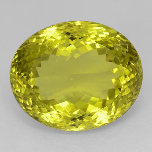 54.44ct 자연스러운 범블비 옐로우 석영, 타원형, IF