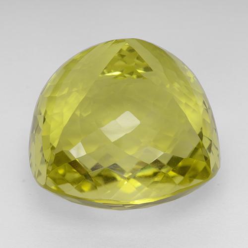 80.66캐럿 천연 강렬한 노란색 쿼츠, 쿠션 컷, 23.9×23.8 mm, IF