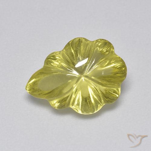3.41ct 자연스러운 미디엄 옐로우 석영, 팬시한, 투명한