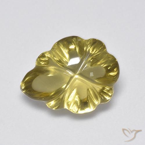 4.52ct 자연스러운 미디엄 옐로우 석영, 팬시한, 투명한