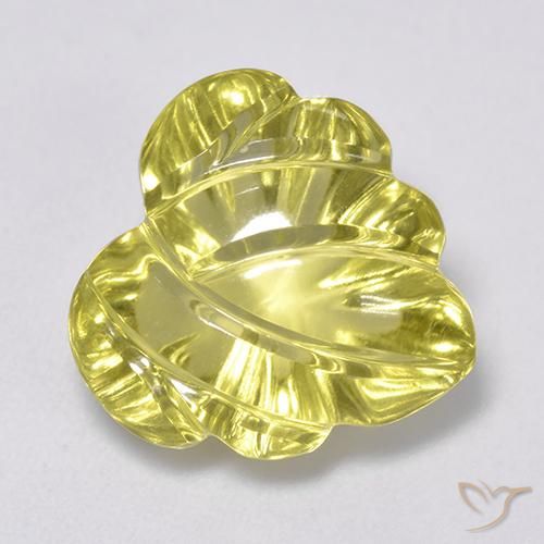 7.36ct 자연스러운 연노랑 석영, 팬시한, 투명한