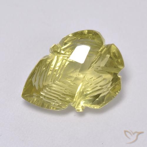4.19ct 자연스러운 연노랑 석영, 팬시한, 투명한