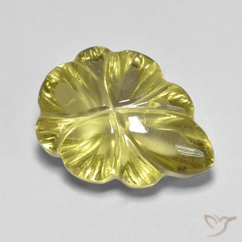 6.15ct 자연스러운 미디엄 옐로우 석영, 팬시한, 투명한