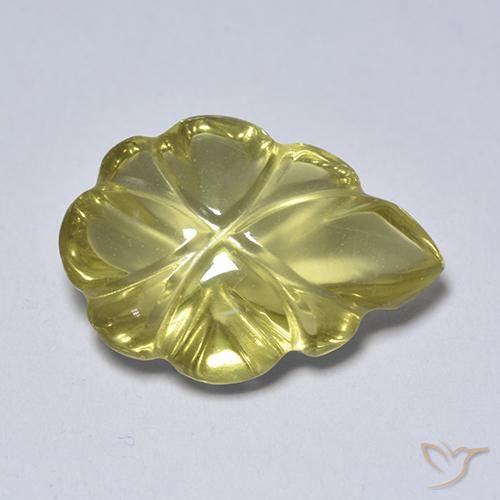 4.34ct 자연스러운 그윽한 노란색 석영, 팬시한, 투명한