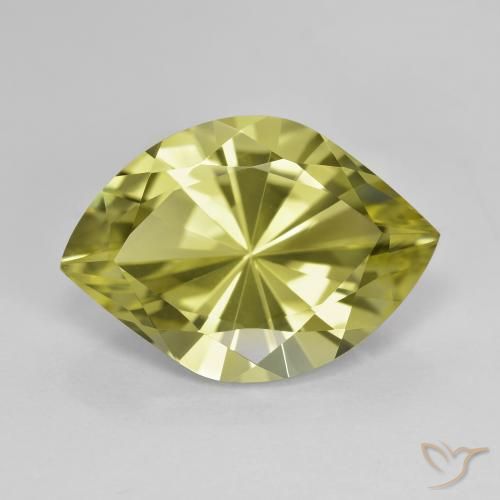 6.86ct 자연스러운 따뜻한 흙빛 녹색 석영, 보석, VVS