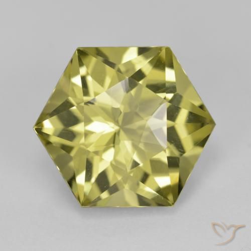 7.26ct 자연스러운 미디엄 옐로우 석영, 팬시한, VVS-VS
