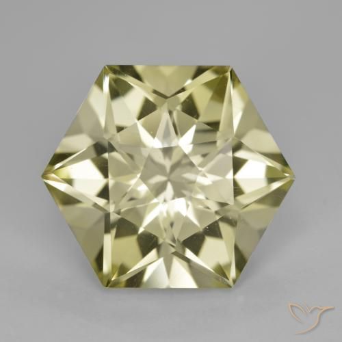9.38ct 자연스러운 옅은 노랑 석영, 팬시한, VVS-VS