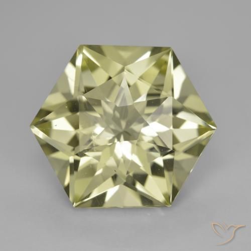 9.20ct 자연스러운 옅은 노랑 석영, 팬시한, VVS-VS