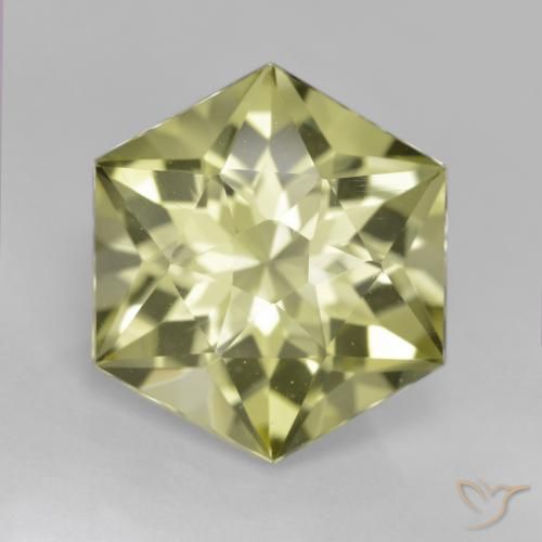 7.69ct 자연스러운 미디엄 옐로우 석영, 팬시한, VVS