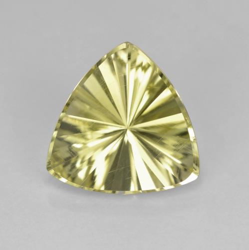 2.07캐럿 천연 담황색 쿼츠, 트릴리언, 10.1×9.9 mm, VVS-VS
