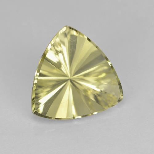 2.07캐럿 천연 담황색 쿼츠, 트릴리언, 10.1×9.9 mm, VVS-VS