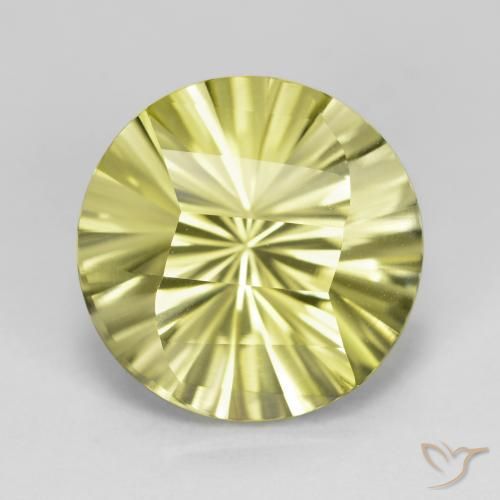 8.91ct 자연스러운 녹황색 석영, 둥근, VVS