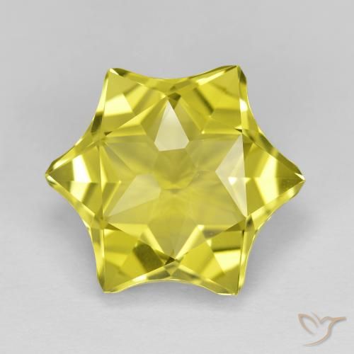 9.41ct 자연스러운 미디엄 옐로우 석영, 팬시한, VVS