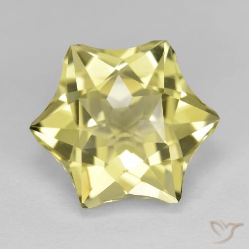 9.81ct 자연스러운 미디엄 옐로우 석영, 팬시한, VVS