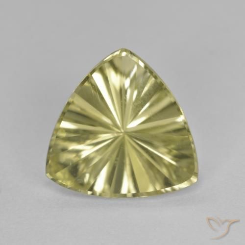 2.13ct 자연스러운 녹황색 석영, 일조, VVS