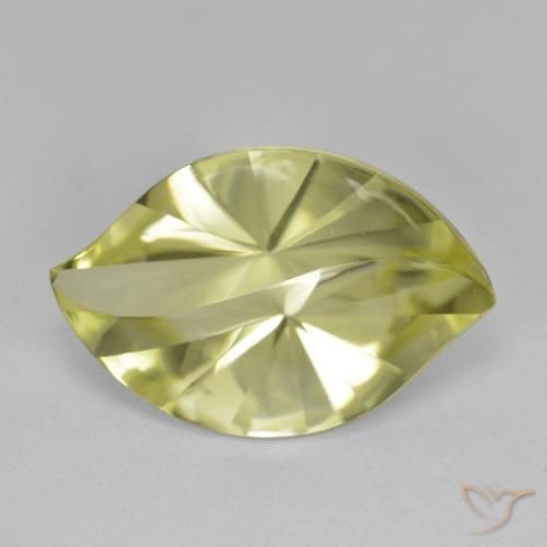 9.82ct 자연스러운 미디엄 옐로우 석영, 보석, VVS-VS
