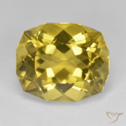 11.75ct 자연스러운 미디엄 옐로우 석영, 팬시한, VVS-VS