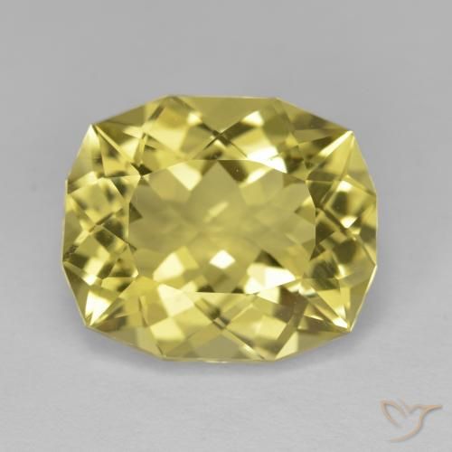 8.69ct 자연스러운 라이트 골든 옐로우 석영, 팬시한, VVS-VS