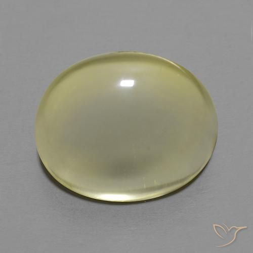 11.38ct 자연스러운 연노랑 석영, 타원형, 투명한