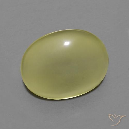7.61ct 자연스러운 연노랑 석영, 타원형, 투명한