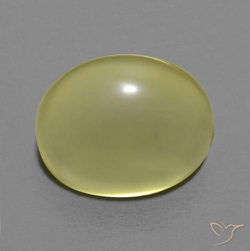 10.09ct 자연스러운 녹황색 석영, 타원형, 투명한